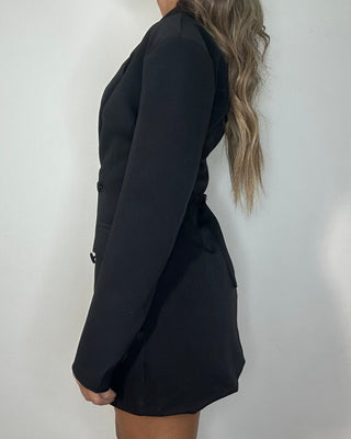 Blazer Dress Sculpted – Black