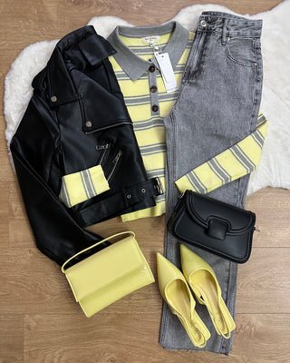 Chiodo similpelle regular