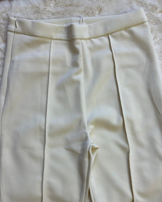 Pantalone zampa paris avorio
