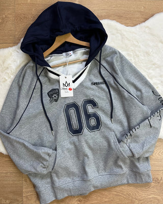 Felpa oversize Paris con cappuccio