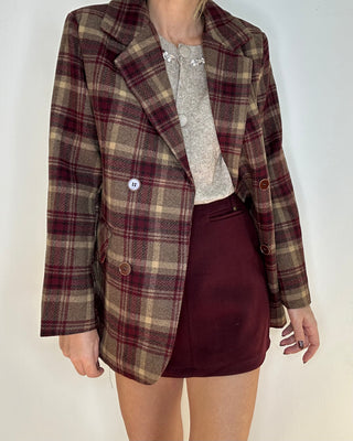 Gonna paris bordeaux 80% cotone con cintura