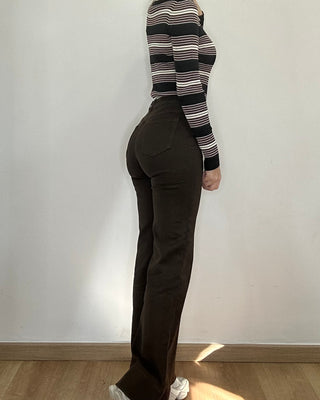 Jeans zampa cioccolato