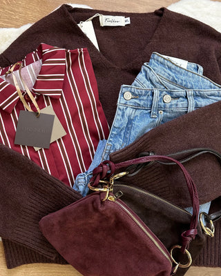 Maglione scollo AV – Ciocco 20% lana