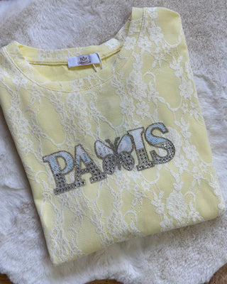 T-shirt Paris in pizzo – Moonkiss