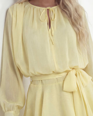 Abito chiffon giallo