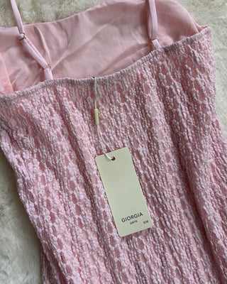 Abito longuette Giorgia Paris rosa