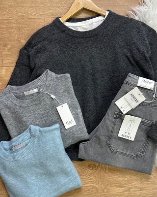 Jeans Ballon grigio chiaro