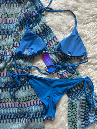 Set bikini e copricostume crochet