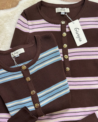 Body Giorgia Paris azzurro e lilla