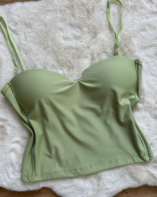 Top push up con bretelle regolabili