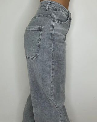Jeans Ballon grigio chiaro