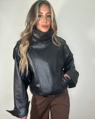 Giubbotto biker oversize