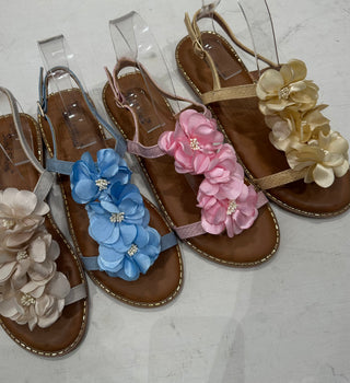 Sandali Flower Touch azzurro