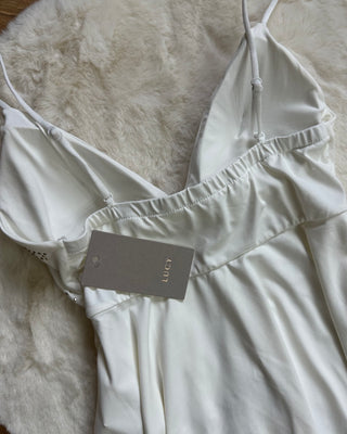 Top bianco luxury oro
