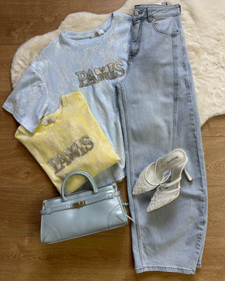 T-shirt Paris in pizzo – Moonkiss