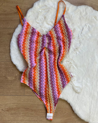 Body zigzag glam multicolore