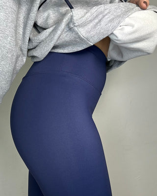 Leggings termici Effetto Seconda Pelle blu navy