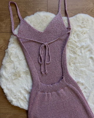 Abito lurex con schiena scoperta 4 colori