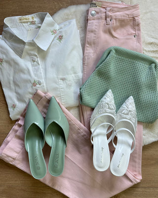 Jeans zampa rosa