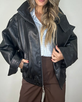 Giubbotto biker oversize