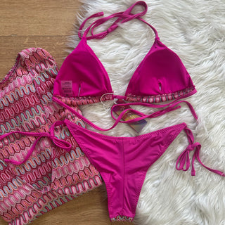 Set bikini e copricostume crochet