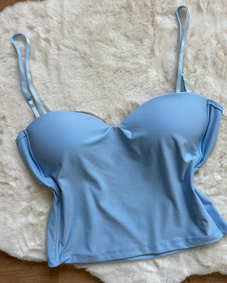 Top push up con bretelle regolabili