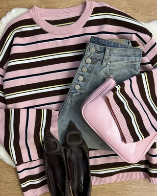 Baggy jeans con bottoni esterni