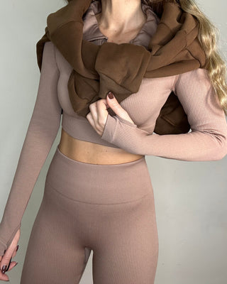 Cordset comfy push-up beige