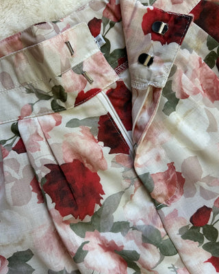 Short Floreale cipria 95% cotone