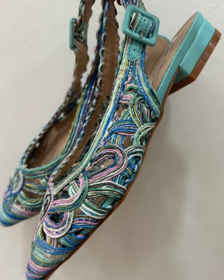 Slingback Intrecciate Multicolor