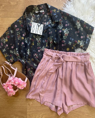 Short svasato con cintura 5 colori