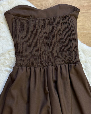 Jumpsuit bustier cioccolato
