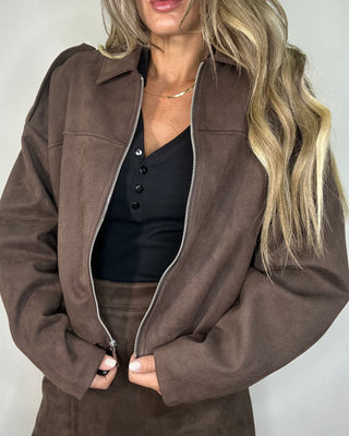 Coordinato Cacao Suede