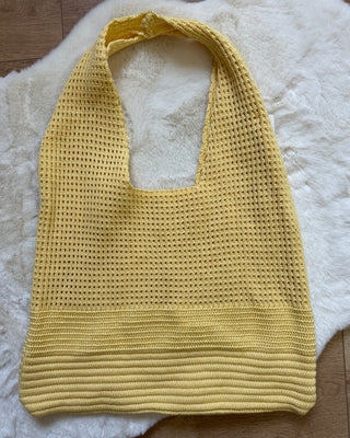 Borsa crochet giallo