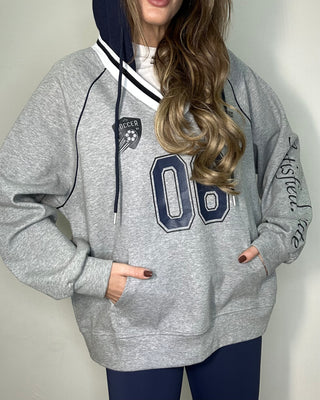 Felpa oversize Paris con cappuccio