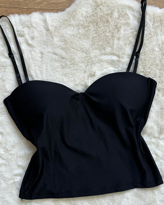 Top push up con bretelle regolabili
