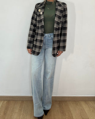 Jeans Wide Leg Sand Wash