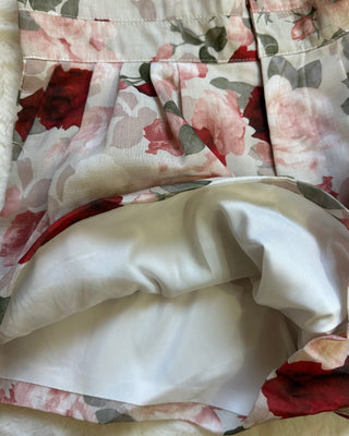 Short Floreale cipria 95% cotone