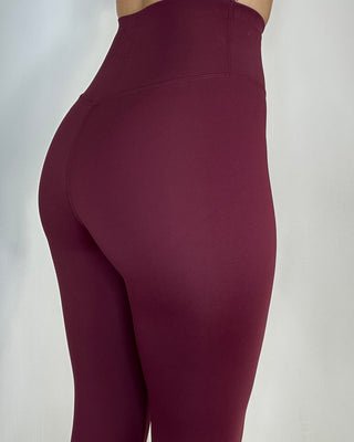 Leggings termici Effetto Seconda Pelle Burgundy