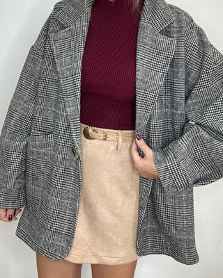 Short Paris camel con cintura e culotte interna