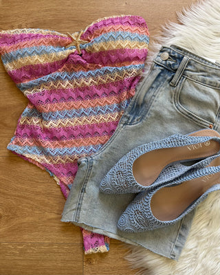 Bermuda in Denim Chiaro