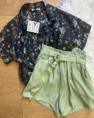 Short svasato con cintura 5 colori
