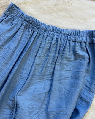 Coordinato top e pantalone azzurro