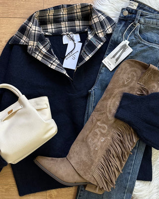 Texan Fringe Boots camel