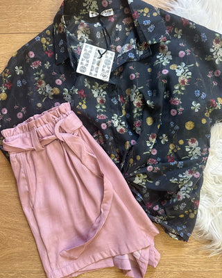 Short svasato con cintura 5 colori