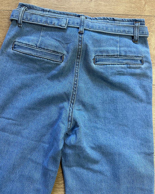 Coordinato denim lavaggio chiaro 98% cotone