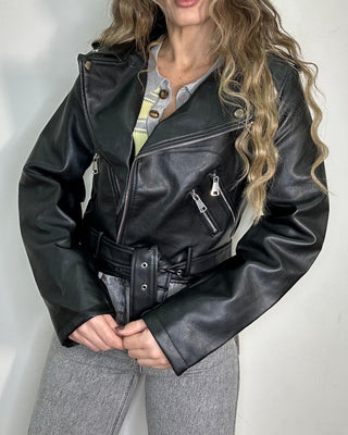 Chiodo similpelle regular