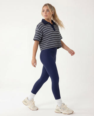 Leggings termici Effetto Seconda Pelle blu navy
