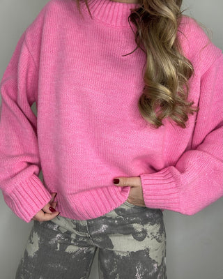 Maglione LUMINA girocollo rosa