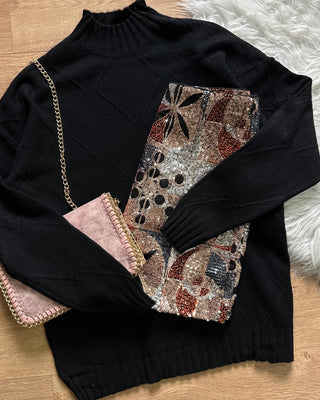 Maglione oversize mezzo collo 6 colori